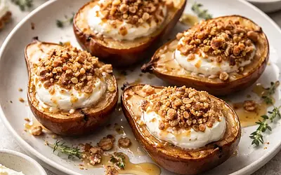 Quick Baked Pears with Mascarpone Cream and Crunchy Oat-Nut Crumble (variant f176a860)