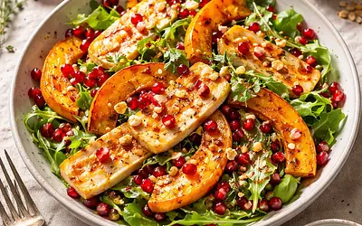 Winter Salad with Roasted Pumpkin, Halloumi, and Pomegranate — variant efb9f03b