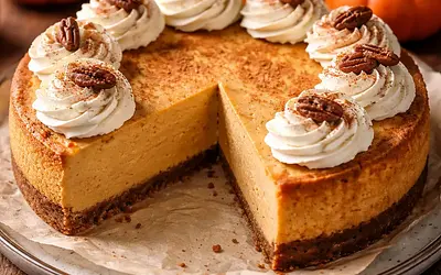 Traditional Baked Pumpkin Cheesecake (variant 1544512f)