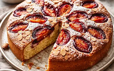 Traditional Plum-Almond Cake (variant eb37d8ac)