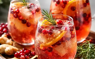 Sparkling Winter Punch with Pomegranate and Ginger (variant d77d1747)