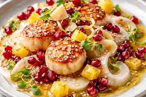 Zimowy fusion: Yuzu‑Granat z Hojichą i Syropem Imbirowym