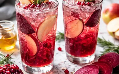 Sparkling Winter Drink: Beet & Apple