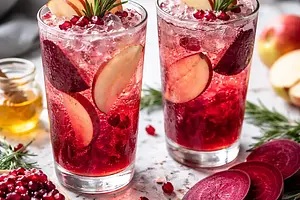 Sparkling Winter Drink: Beet & Apple