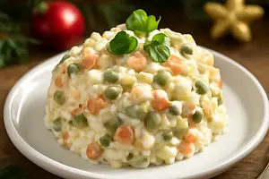 Vegetable Salad with Mayonnaise (Traditional for Christmas Eve)