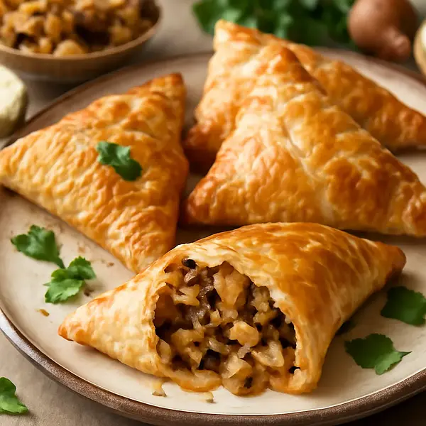 Cabbage and Mushroom Pastries