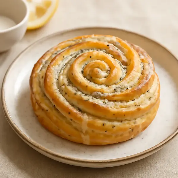 Poppy Seed Star with Vanilla and Lemon