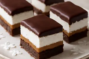 Chocolate-Caramel Bars with Coconut Mousse (Sweet Blog version)