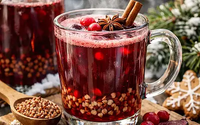 Winter Street Drink "Beetroot Buttermilk with Buckwheat"