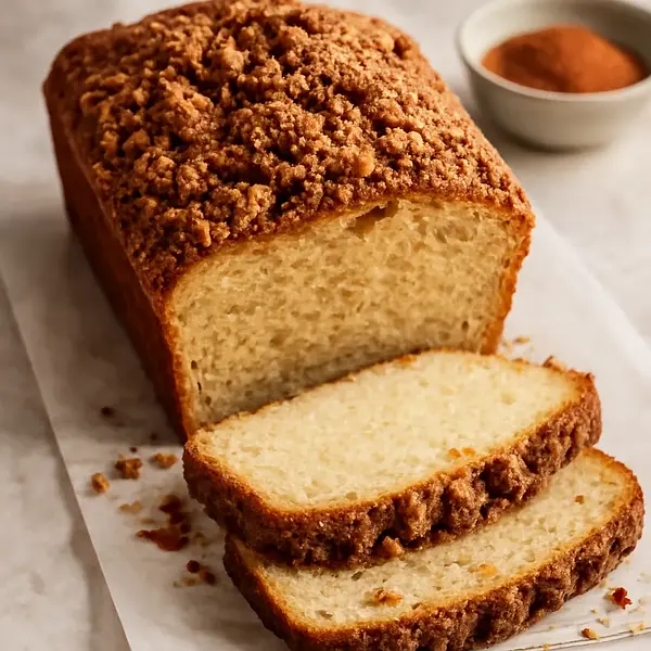 Sweet Buttermilk Honey Bread with Cinnamon Crumble