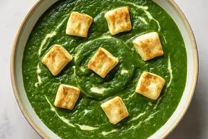 Palak paneer - ser w szpinaku
