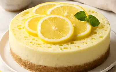 No-Bake Lemon Cheesecake in the 'Sweet Blog' Style