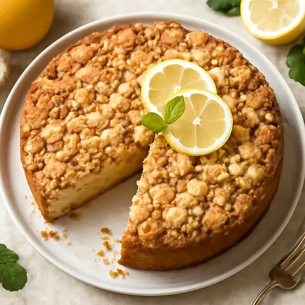 Lemon-Ricotta Babka with Almond Crumble