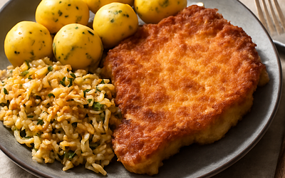 Fried pork loin with potatoes and sautéed cabbage (Polish classic with a twist)