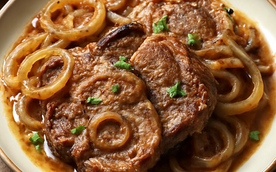Braised Pork Neck with Onions (Polish, Traditional Version with a Twist)