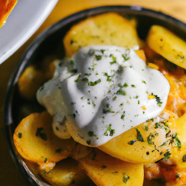 Ziemniaki z gzikiem (regionalny obiad)