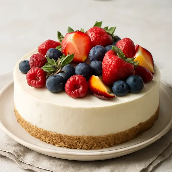 Cold Cheesecake with Fruits