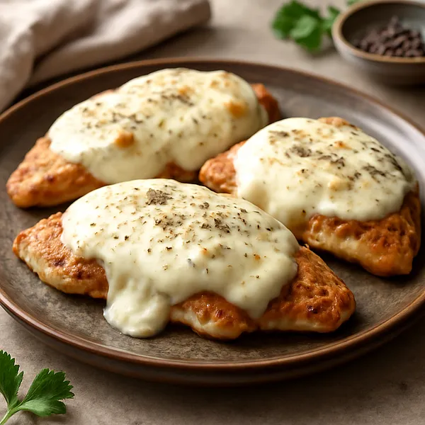 Filety z kurczaka pod chmurką z mozzarelli