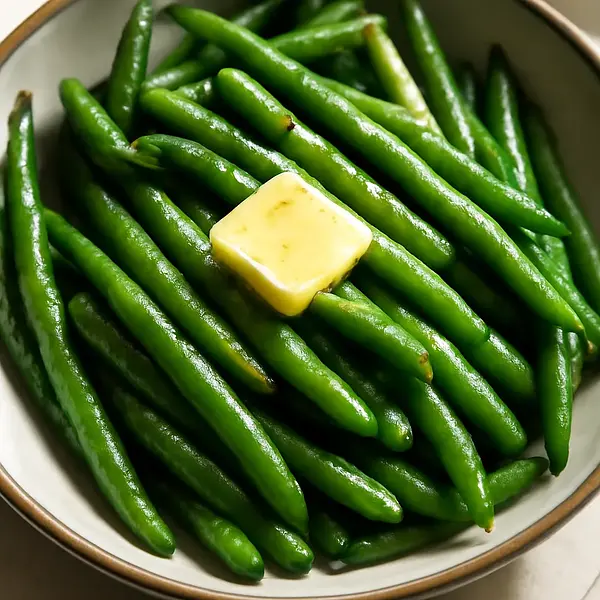 Green beans with butter