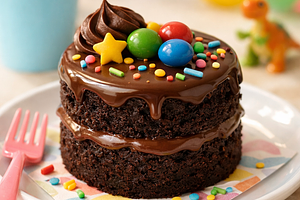 Mini chocolate cake for kids