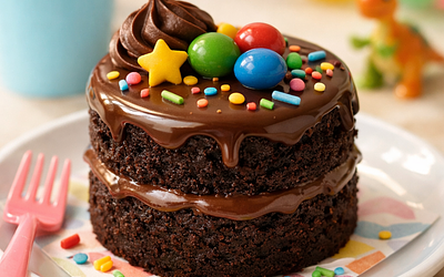 Mini chocolate cake for kids