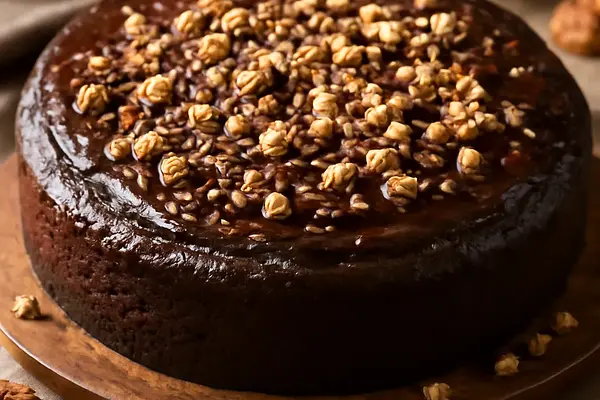 Ciasto czekoladowe z orzechami