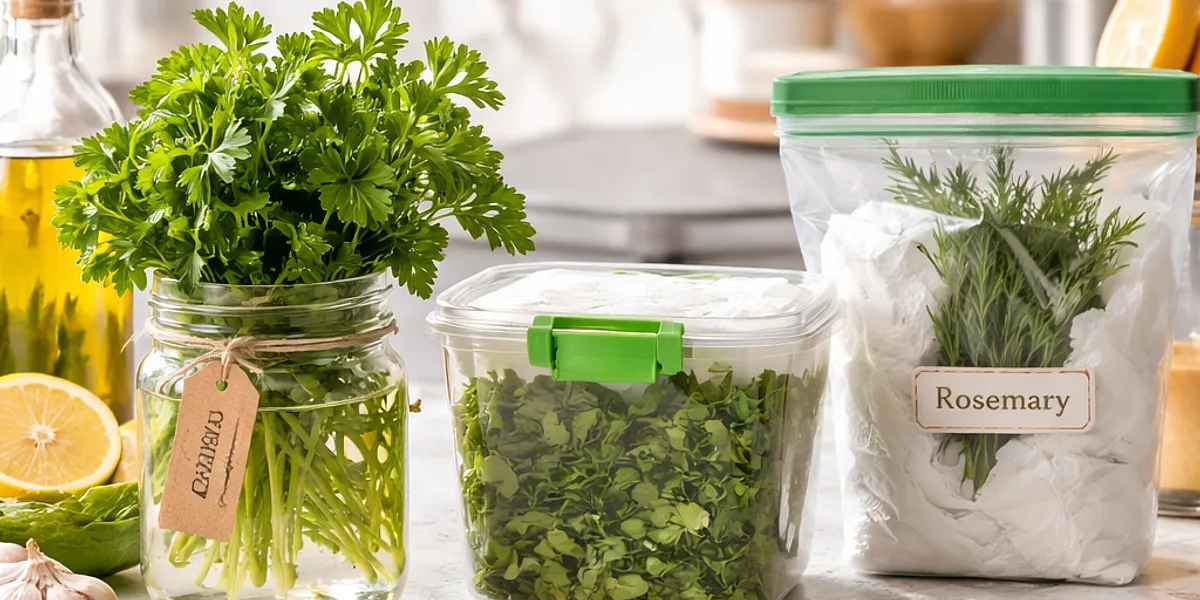 Jak skutecznie przechowywać świeże zioła w domu?