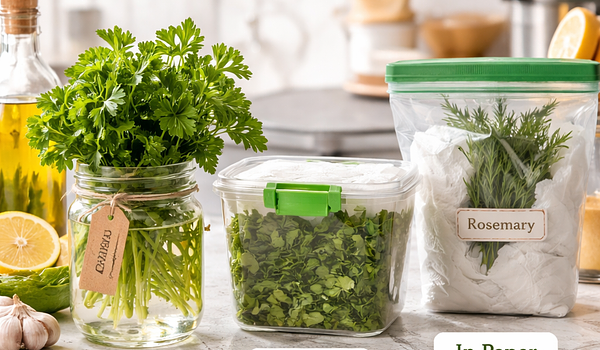 Jak skutecznie przechowywać świeże zioła w domu?