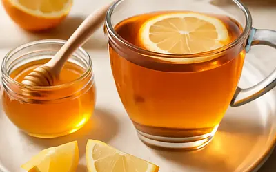 Tea with lemon and honey