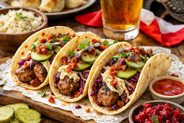 Wojownicze żółwie taco (polsko-fusion)