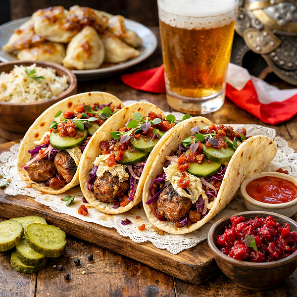 Wojownicze żółwie taco (polsko-fusion)