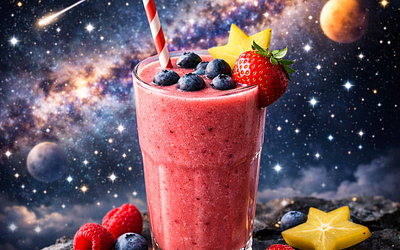 Owocowe smoothie 'Wśród gwiazd'