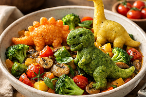 Dinosaurs in Vegetables