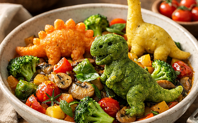 Dinosaurs in Vegetables