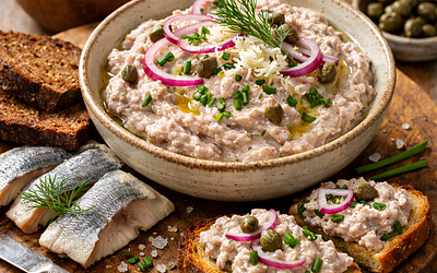 Herring Pasta with Horseradish