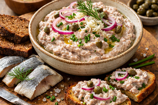 Pasta śledziowa z chrzanem