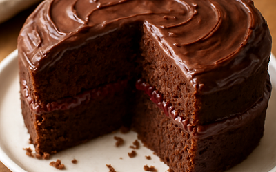 Homemade Buttermilk Brownie with Jam