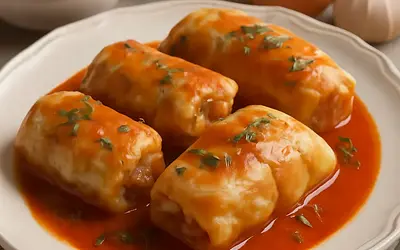 Stuffed Cabbage Rolls in Tomato Sauce