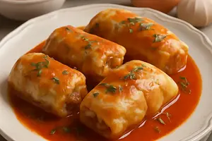 Stuffed Cabbage Rolls in Tomato Sauce