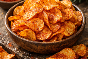 Homemade Potato Chips (Paprika Flavor)