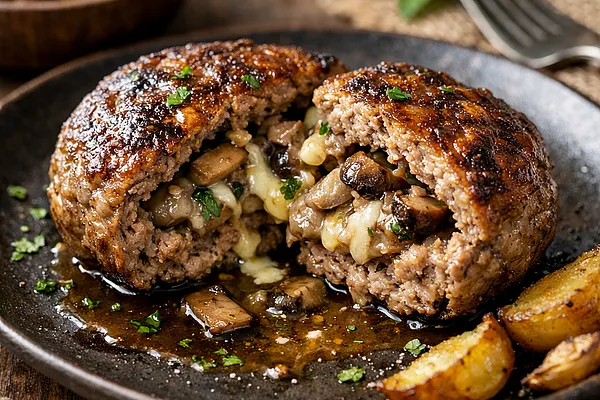 Kotlet mielony z nadzieniem pieczrkowym