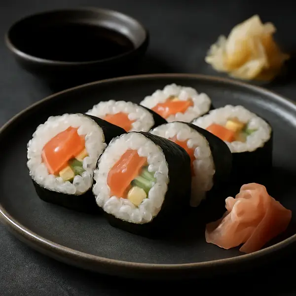 Salmon sushi maki
