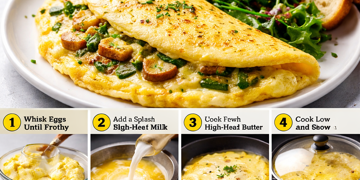 Siedem trików na puszyste omlety jak chmurki