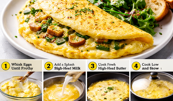 Siedem trików na puszyste omlety jak chmurki