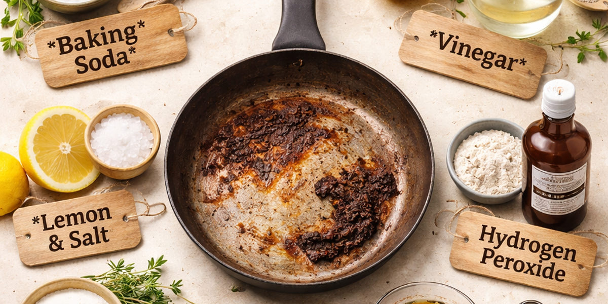 6 Naturalnych Sposobów na Usunięcie Przypaleń z Patelni
