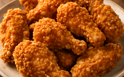 Crispy coating for wings (double breading method)