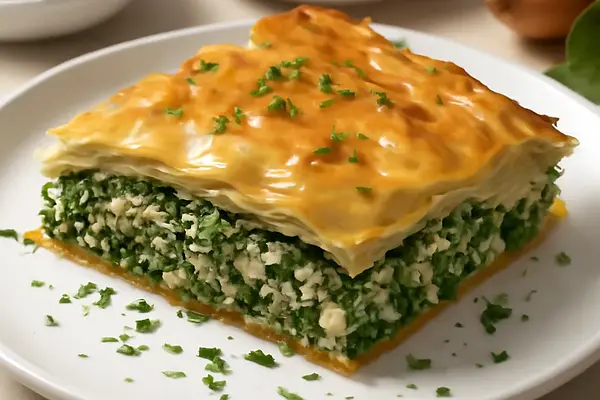 Spanakopita - placek szpinakowy