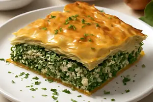 Spanakopita - placek szpinakowy