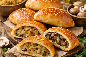 Cabbage and Mushroom Pastries (Traditional)