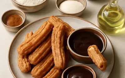 Churros with chocolate